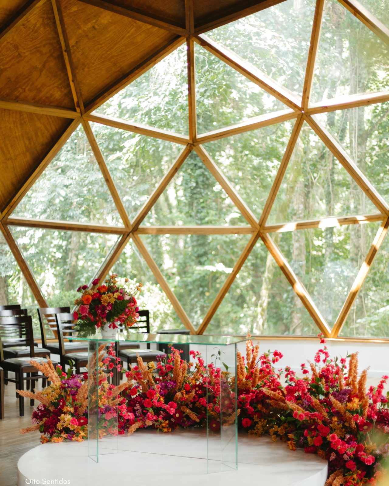 Decoração floral de casamento